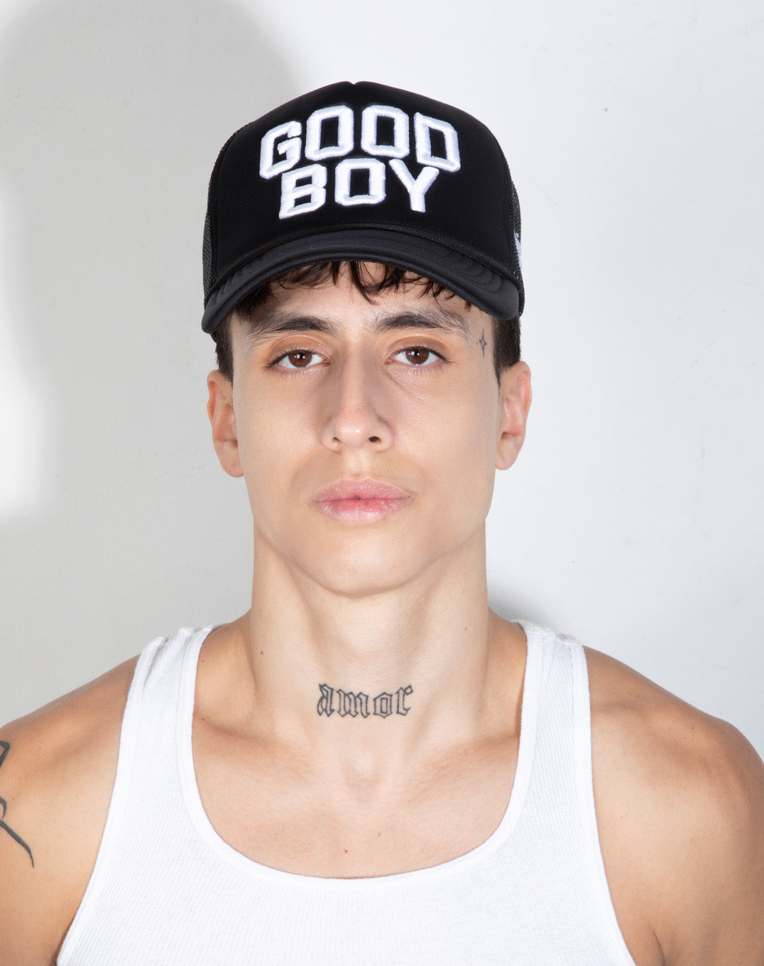 Good Boy Trucker Hat-Black