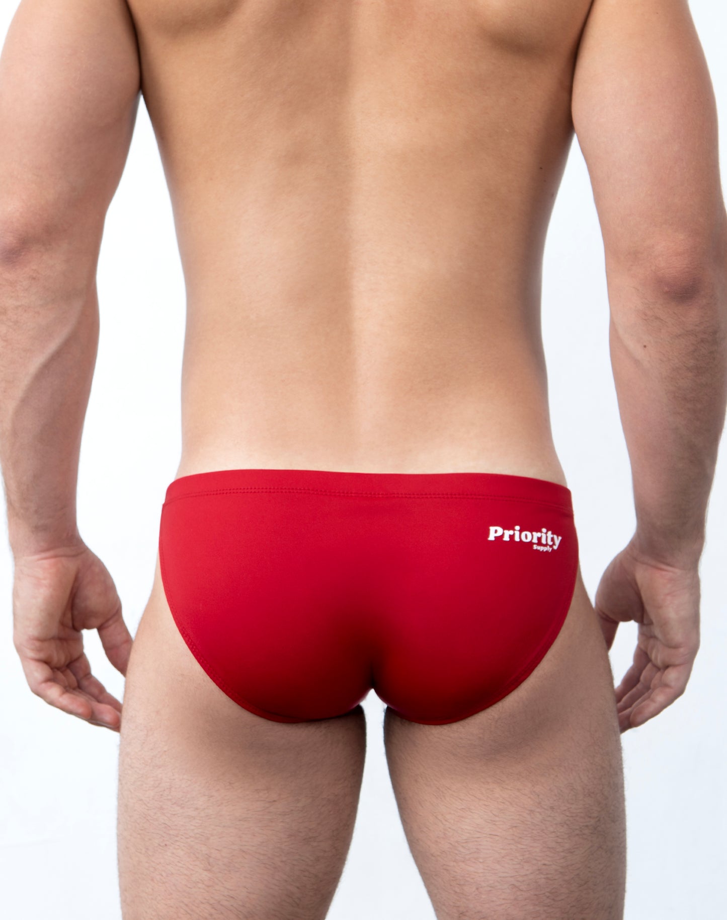 Wet Swim Brief - Crimson Red