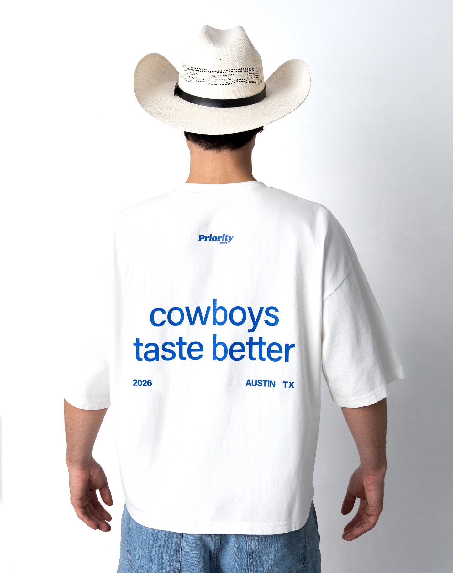 Cowboys Taste Better Tee - White