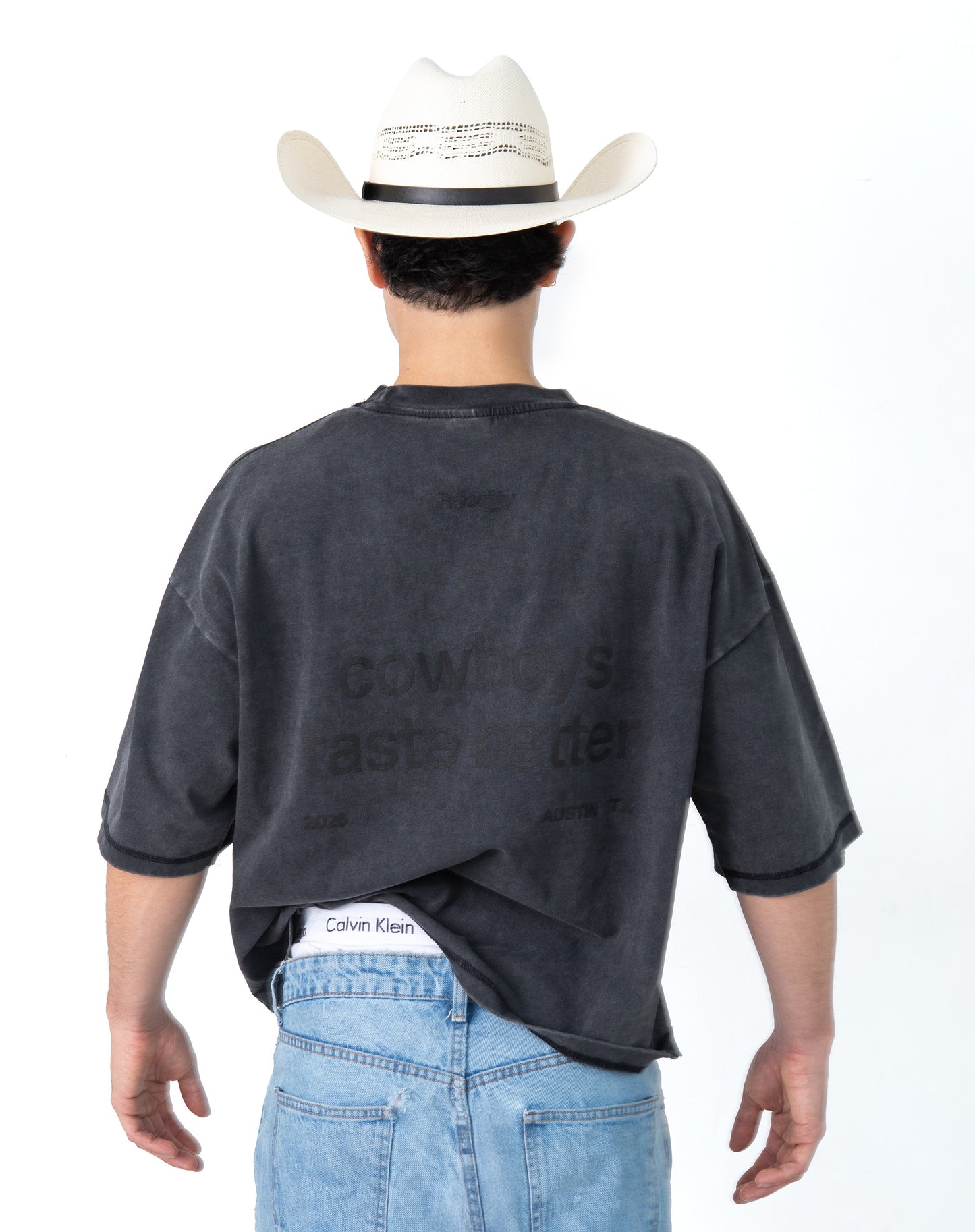 Cowboys Taste Better Tee - Charcoal