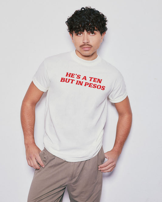 Ten but in Pesos T-Shirt - Off White