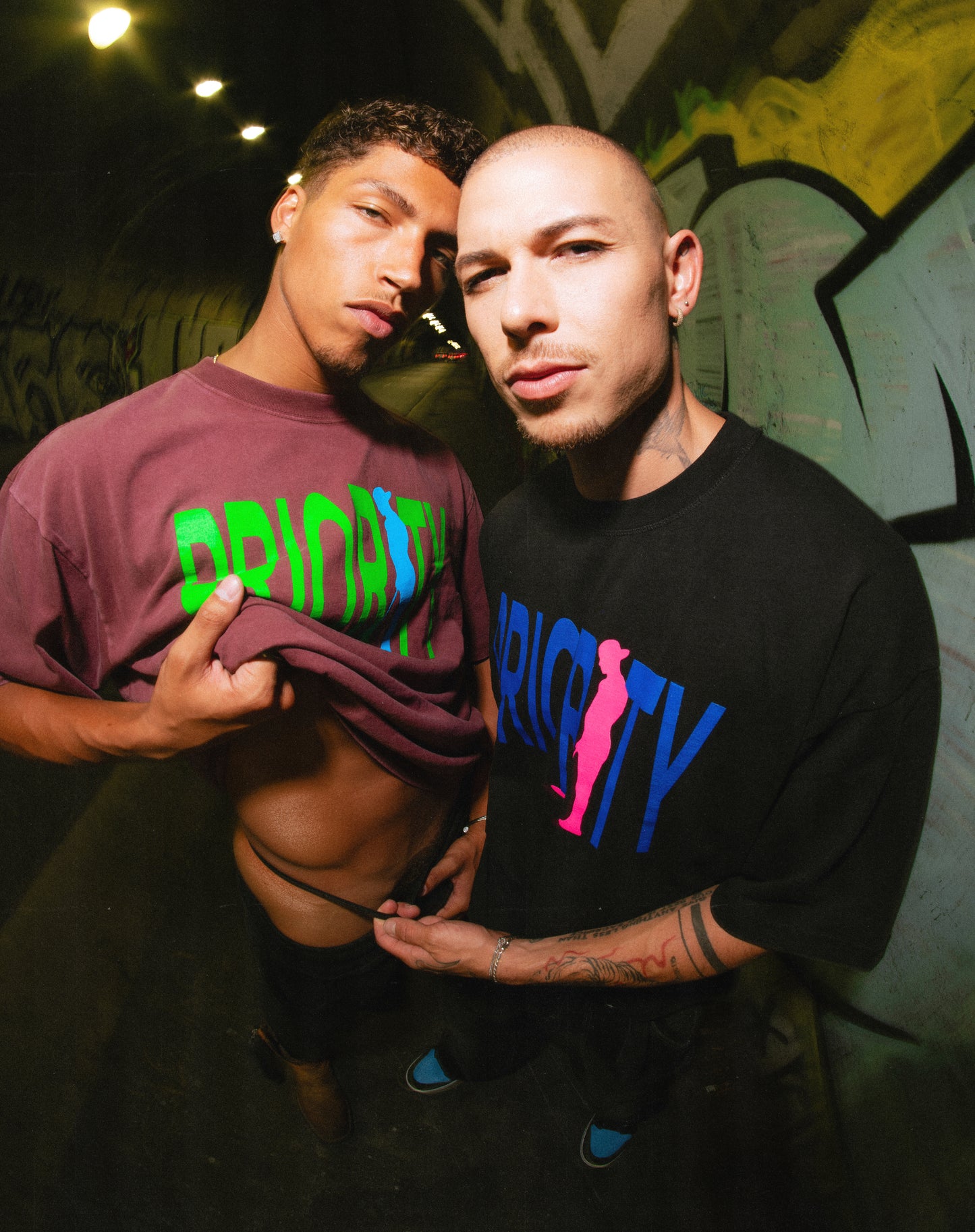 Priority Boy Tee - Maroon